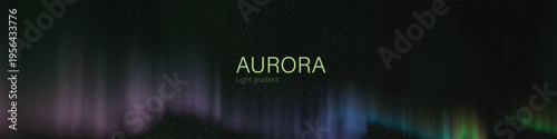 aurora light gradient dreamy colorful light waves