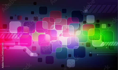 Colorful Box Background Vector Design Illustration