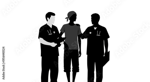 Police Officers Arresting a Man.