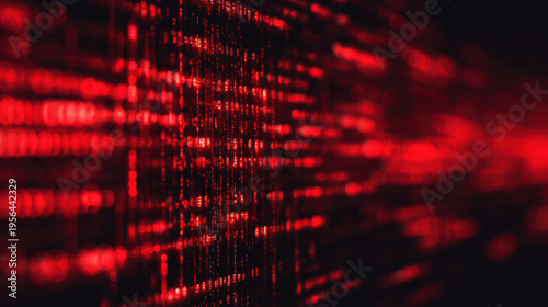Cybersecurity alert data breach red glitch digital matrix abstract cybersecurity alert data breach red glitch digital matrix background with copy