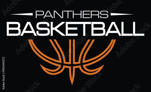 Panthers Basketball Team Design 12 is a very useful and attractive design for your basketball team that includes text and graphic of a basketball. Great for shirts and promotions.