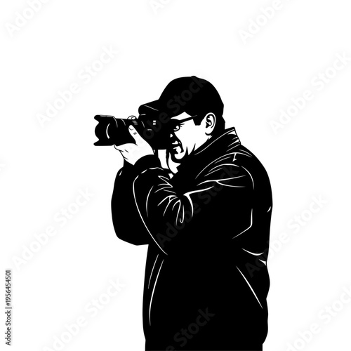 photographer taking picture with camera