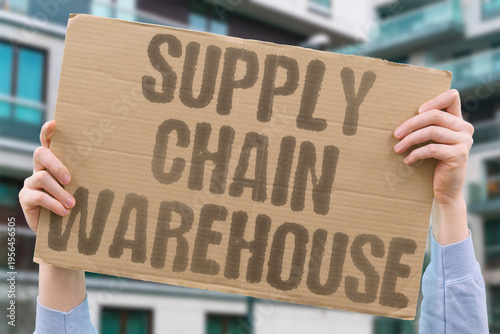 Fotografie "Supply Chain Warehouse" Modern supply chains now depend on strategically located warehouses to keep goods moving efficiently and on time