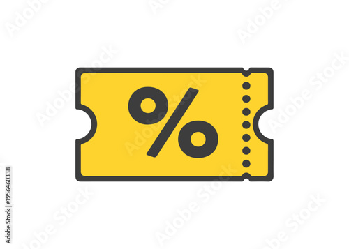 perforated coupon flat icon color vector, isolated
Vector flat icon, isolated on white background