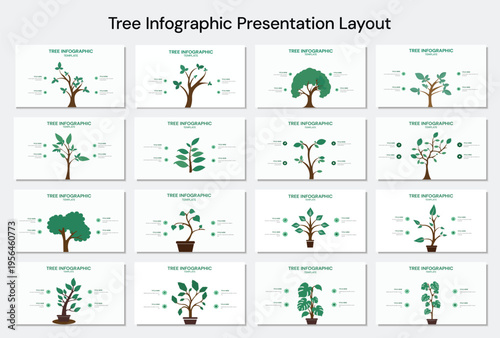 tree infographic, graph for steps to reach the goal, template vector eps. Business Growth Concept, Eco Friendly Data Visualization Design