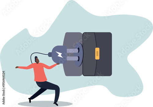 Recharge yourself, refresh or recover after tried, exhausted or burn out, charge full energy or supply motivation.human life and situation.