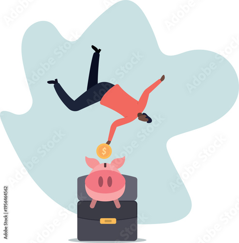 Saving money, investment or financial profit, earning growth, save money for future or wealth and deposit.human life and situation.