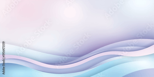 Abstract blue wave background with smooth flowing lines and light dynamic design