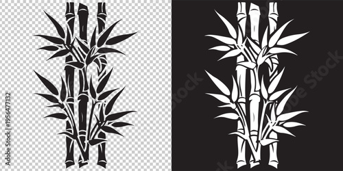 monstera deliciosa plant isolated black and white vector illustration