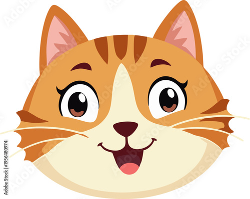 Cute and funny cats doodle vector set. Cartoon cat or kitten characters design collection with flat color in different poses. Set of purebred pet animals isolated on white background