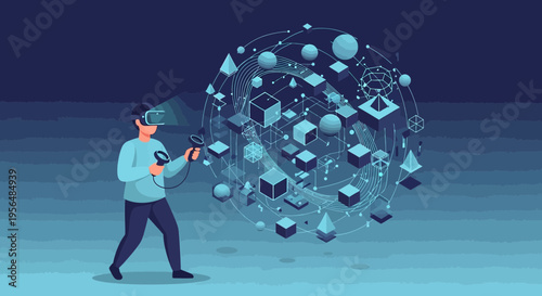 Immersive experience with advanced augmented reality technology in virtual cyberspace