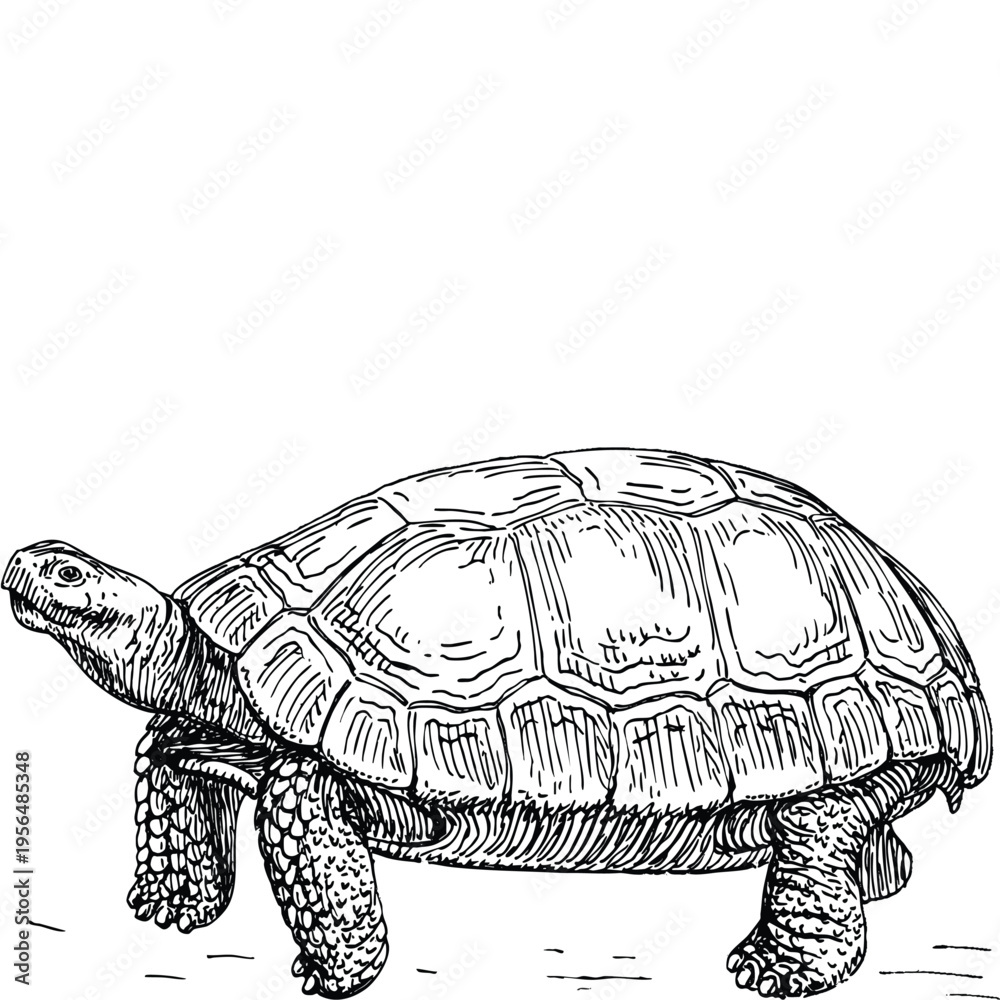 Fototapeta premium turtle isolated on white background