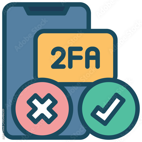 mobile online protection security second 2fa otp code privacy filled outline icon