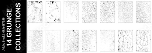 Grunge overlay texture. Old dirty concrete background with cracks and scratches. Distressed grainy surface. Vintage urban backdrop.. Vector illustration