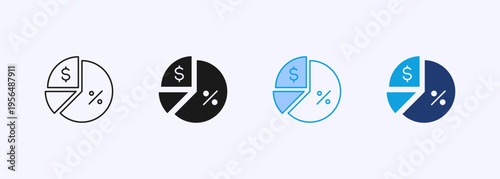 Margin Icon Set Multiple Style Collection Element For Design