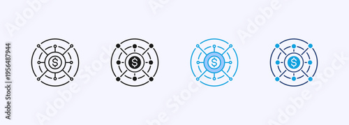 Diversification Icon Set Multiple Style Collection Element For Design