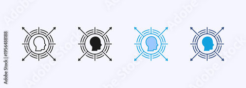 Sensitivity Icon Set Multiple Style Collection Element For Design