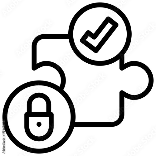 extensions check browser online cyber protection security privacy simple line icon