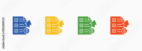 Liabilities Icon Set Color Multiple Style Collection Element For Design
