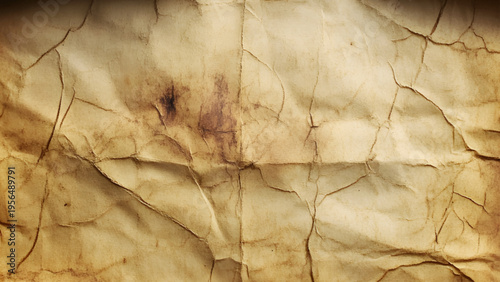 Abstract grunge vintage retro background with copy spice. View of a crumpled brown paper texture, ideal for various design projects, background