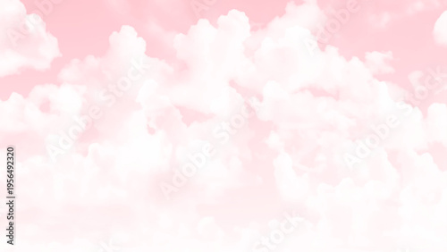 Sky cloud pink love sweet love color tone for wedding card background. 