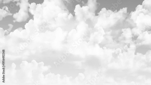 White clouds on dark sky