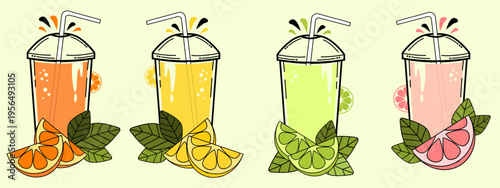 Zestaw soków cytrusowych