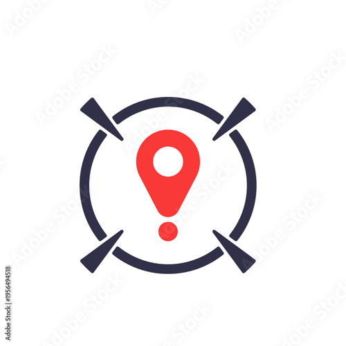 Target Location Pin Crosshair Icons