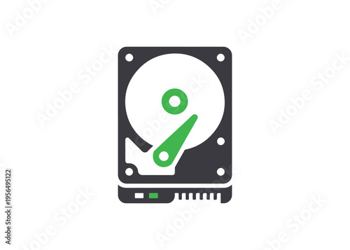 hard drive flat icon
Vector flat icon, isolated on white background