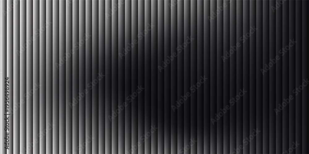 Fototapeta premium Vector ribbed glass texture background. Light grey white ribbed glass. Mesh gradient. acrylic ribbed bath surface. Ribbed glass background semitransparent overlay. Bath wall window