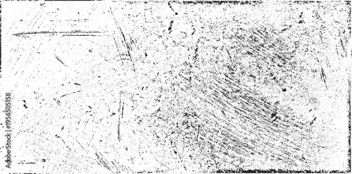 Scratched Grunge Urban Background Texture Vector. Dust Overlay Distress Grainy Grungy Effect. Distressed Backdrop Vector Illustration. Isolated Black on White Background. EPS 10.