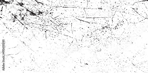 Scratched Grunge Urban Background Texture Vector. Dust Overlay Distress Grainy Grungy Effect. Distressed Backdrop Vector Illustration. Isolated Black on White Background. EPS 10.