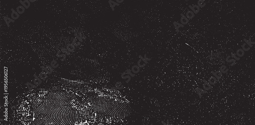 Subtle halftone grunge urban texture vector. Distressed overlay texture. Grunge background. Abstract mild textured effect. Vector Illustration. Black isolated on white. EPS10.