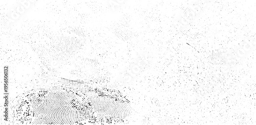 Subtle halftone grunge urban texture vector. Distressed overlay texture. Grunge background. Abstract mild textured effect. Vector Illustration. Black isolated on white. EPS10.