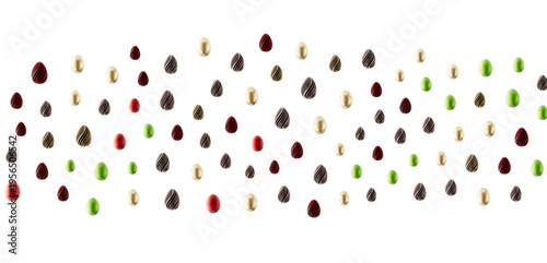 Colorful Easter eggs patter...
