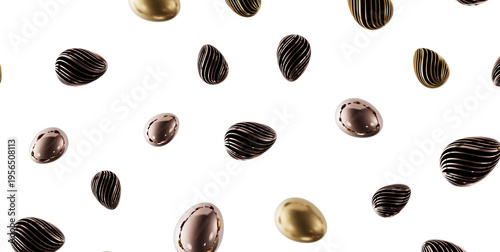 Unique metallic eggs in a r...