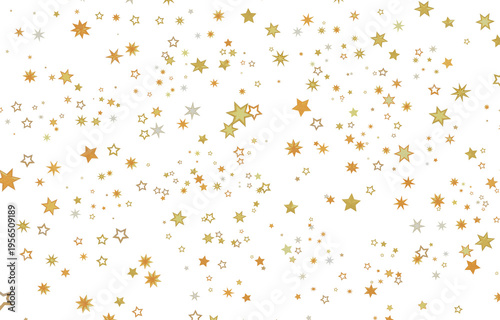 Abstract pattern of gold st...