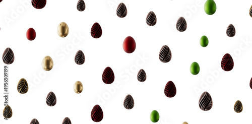 Decorative Easter eggs scat...