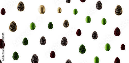 Decorative Easter eggs scat...