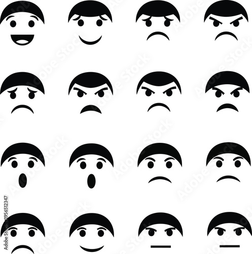 Emotional faces emoji emoticons