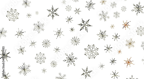 Snowflake pattern backgroun...
