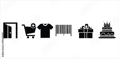 E commerce and shopping icons