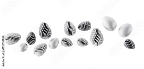 Abstract monochrome Easter ...