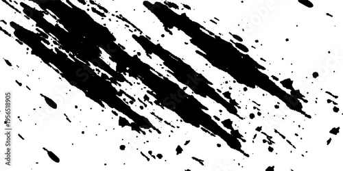Tire tread marks, wheel textures, tire marks - car racing, motocross, drift, rally, off-road and others. Vector black isolated texture in grunge style with splashes.eps10