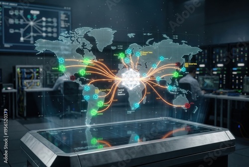 Distributed computing network with holographic compute nodes