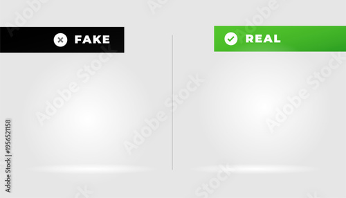 fake or real approved rejected concept background
