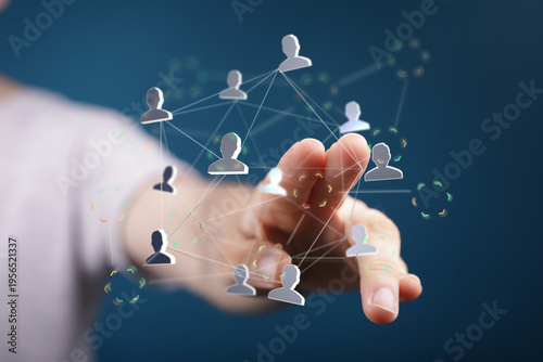 Concept of global network, ...