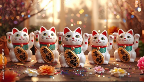 Five fortunate felines that create joy.