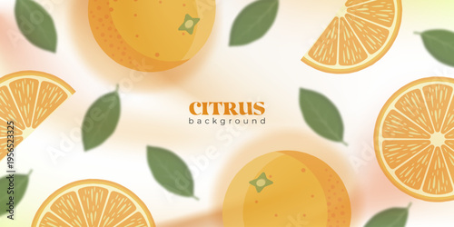 A citrus background with oranges