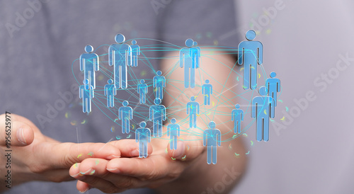 Image depicting a network o...